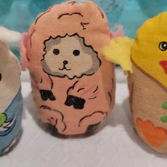 Knickerbocker 1978 vintage Easter Egg bean bag animals toy in carton - Picture 7 of 12